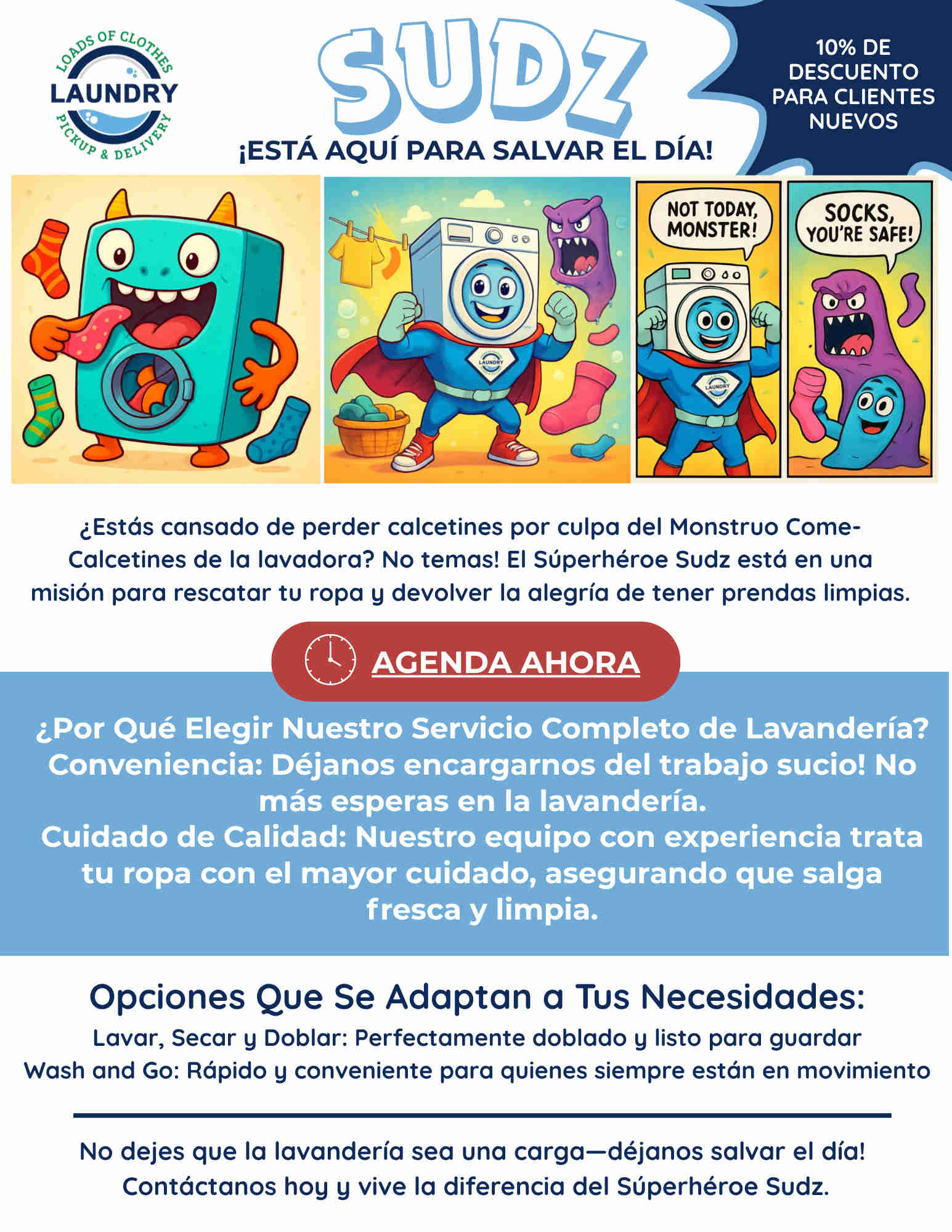 Loads of Clothes El monstruo de los calcetines